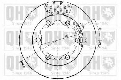 QUINTON HAZELL bdc4543 -  Тормозной диск
